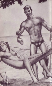 EAU 22 poissons Tom of Finland