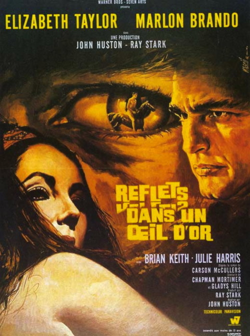 Film "Reflets dans un oeil d'or" de John Huston