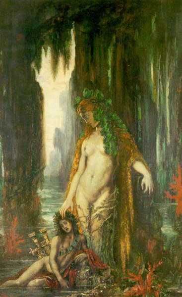 Tableau "Le Poète et la Sirène" de Gustave Moreau